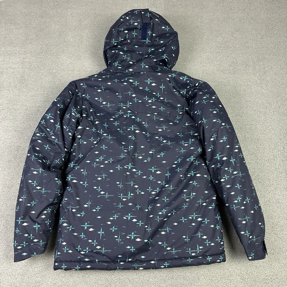 Columbia Jacket‎ Girls Large 14-16 Blue AOP Horizon Ride Coat Insulated Outdoor